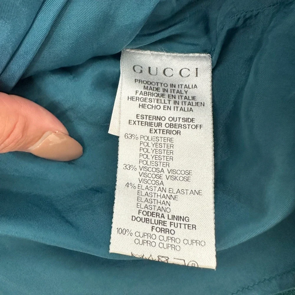 Gucci Baby Girls Teal Dress – 2013 S/S Collection –‎ Made in Italy, Sz 18-24